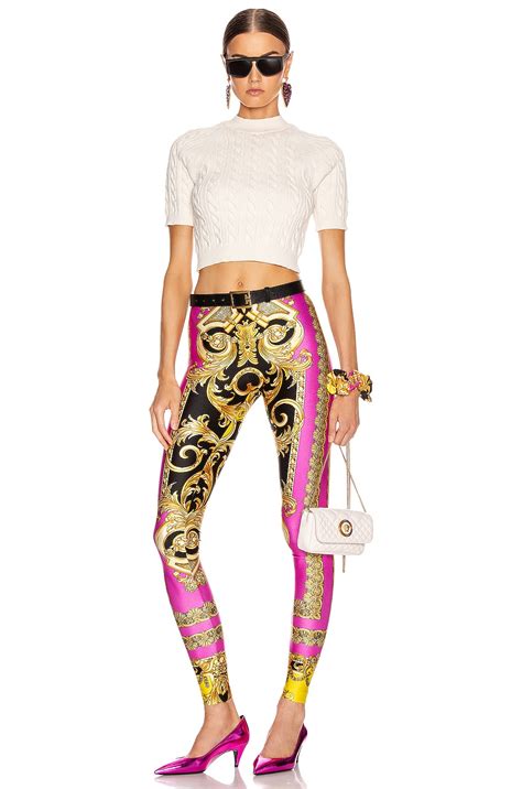 versace sweat shorts|versace leggings set.